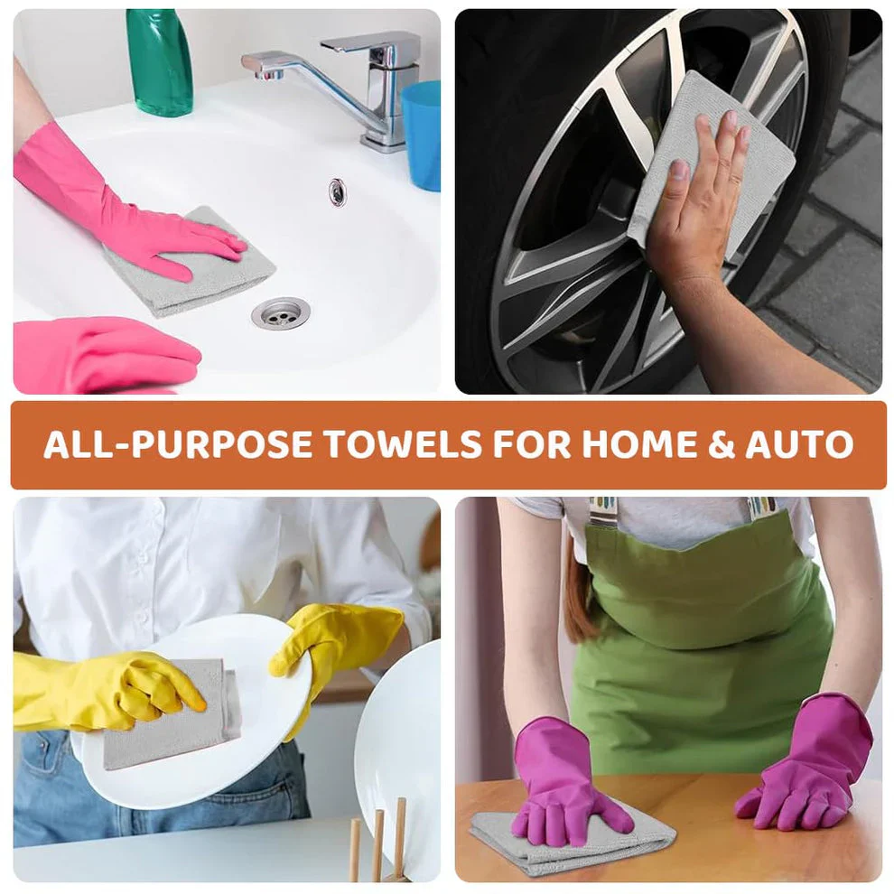 Microfiber Cleaning Cloth Roll – (20 Sheets) Reusable & Super Absorbent - Image 6